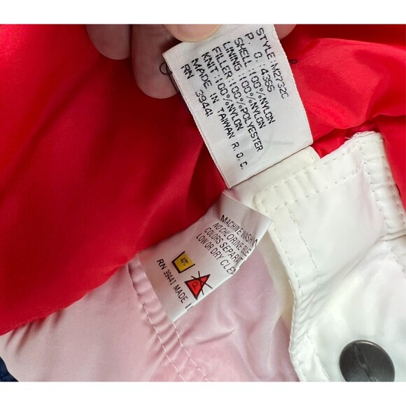 Cornice Men's Heavy Winter Snowboard Ski Coat  Size L  Red White & Blue Jacket - Picture 9 of 10